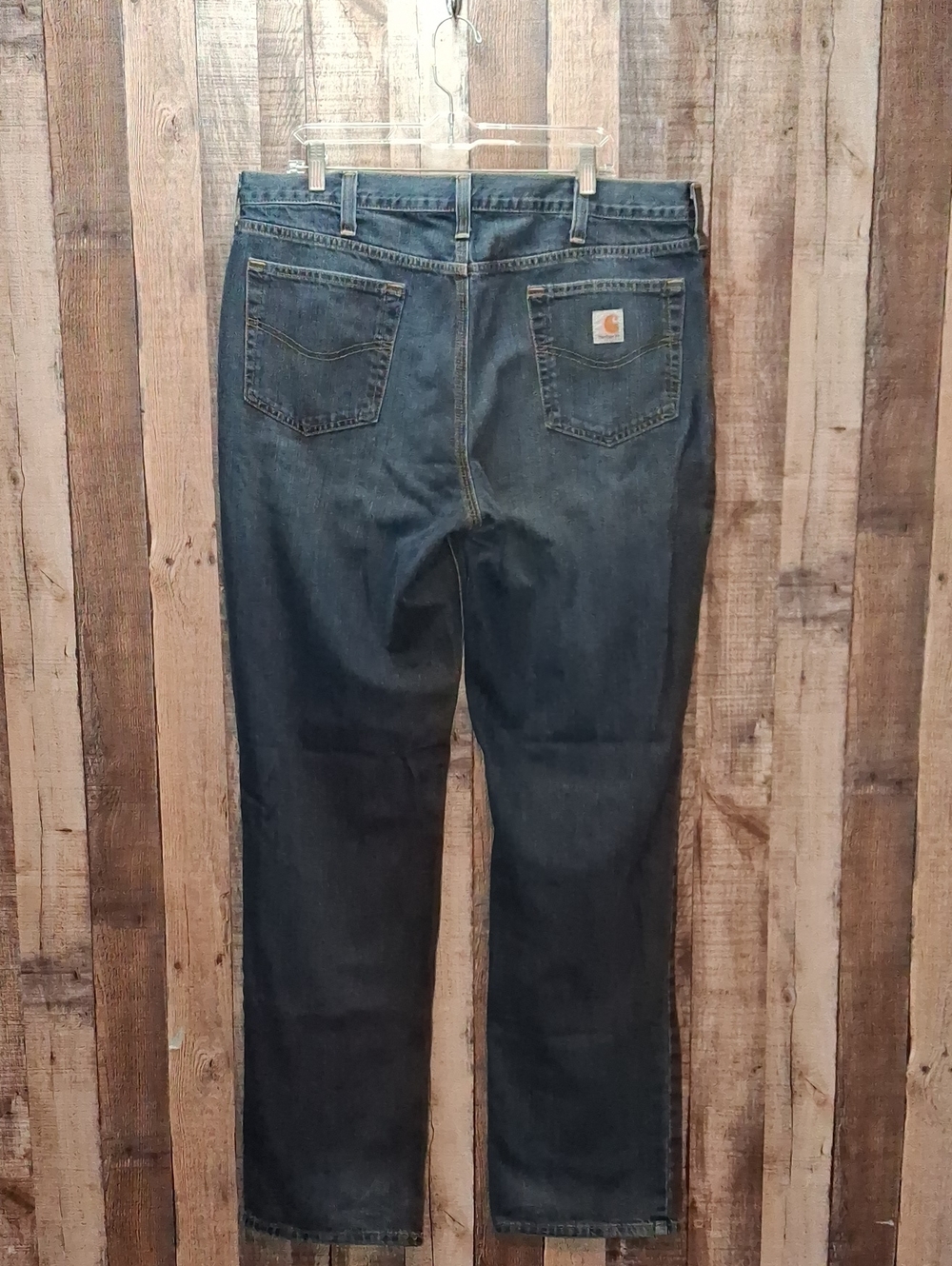 Carhartt Men's Darker Blue Relaxed Fit Jeans 38/36 38 36 Tall Long